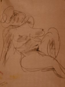 Charcoal on paper. 18x24